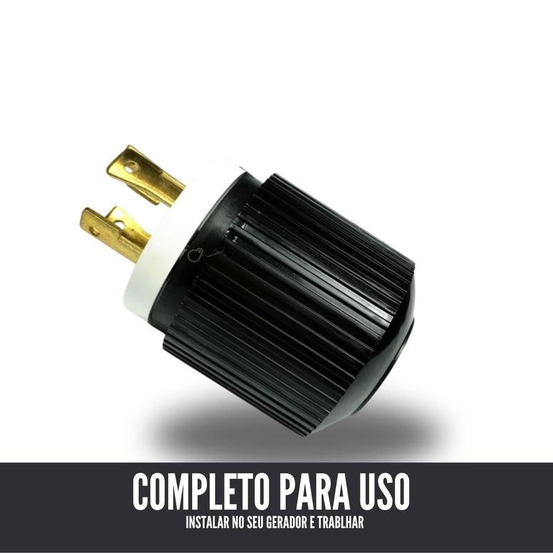 Plug 4 Pinos Macho Gerador Gasolina Para Nagano Kawashima - Bjb